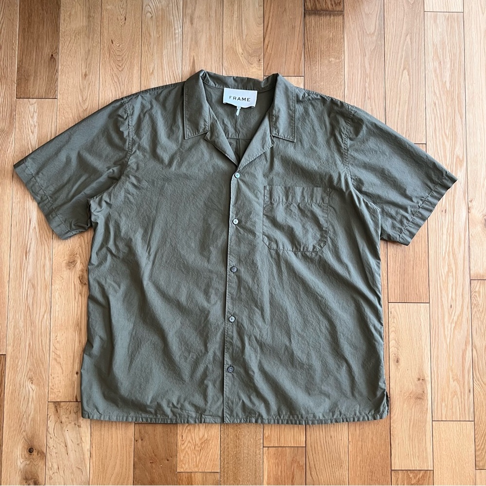 Frame Denim Men's Olive Green Shirt